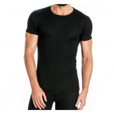 Ισοθερμικό ανδρικό μπλουζάκι με κοντό μανίκι μαύρο
