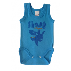 Βρεφικό αμάνικο φορμάκι (30056-004) ΜΠΛΕ SHARK