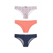 Slip 3 pack (WM9851.0743) ΕΜΠΡΙΜΕ/ΜΑΥΡΟ/ΚΟΡΑΛΙ