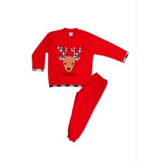 Χριστουγεννιάτικη παιδική πιτζάμα CHRISTMAS BABY (61307-018) ΚΟΚΚΙΝΟ