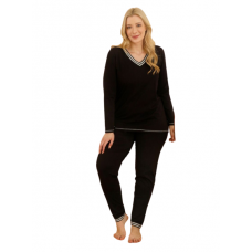 Γυναικεία πιτζάμα Plus size (65733) BLACK