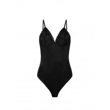 Γυναικείο κορμάκι με σατέν όψη (LC6617) BLACK