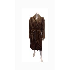 Ρόμπα φλις καλύπτει μέχρι XL brown ( robe-060)