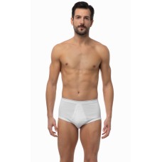 Ανδρικό slip classic λευκό με εξωτερικό λάστιχο