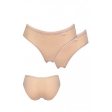 Γυναικείο slip cotton-Lycra  mini δέρμα 2τμχ