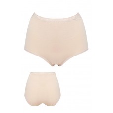 Γυναικείο slip cotton-Lycra  maxi δέρμα 2τμχ