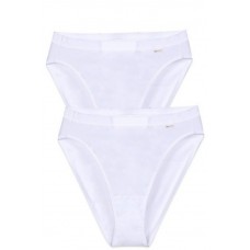 Γυναικείο slip cotton-Lycra  brazil  λευκό 2τμχ