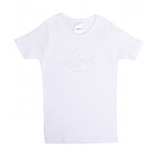 Love tulle κοντομάνικο παιδικό φανελάκι λευκό