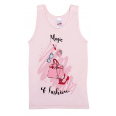 Fashion αμάνικο φανελάκι ροζ