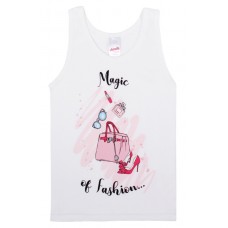Fashion αμάνικο φανελάκι λευκό