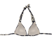 Minerva top μαγιό τρίγωνο με ενίσχυση (9674B-053) μαύρο-εκρού-gold