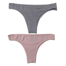 Slip 2 pack montal brazilian (81325-777) ΓΚΡΙ DOTS-ΡΟΖ