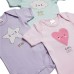 Minerva βρεφικά φορμάκια set 3τεμ. Littie (30771) GREEN-PINK-LILAC
