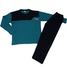 Rimoli ανδρική χειμερινή πιτζάμα, βαμβακερή (2055) ΠΡΑΣΙΝΟ