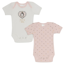 Minerva βρεφικά φορμάκια set 2τεμ. Perfect Like Mommy (31903) ΛΕΥΚΟ-ΡΟΖ