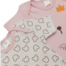 Minerva βρεφικά φορμάκια set 2τεμ. Teddy Princess (32013) ΛΕΥΚΟ-ΡΟΖ