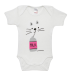 Minerva βρεφικά φορμάκια set 3τεμ. Let's milk (30784) WHITE-FUCHSIA