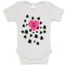 Minerva βρεφικά φορμάκια set 3τεμ. Let's milk (30784) WHITE-FUCHSIA