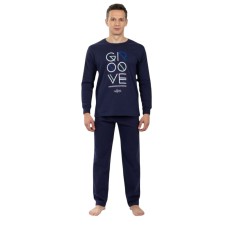 Nina club χειμερινή ανδρική πιτζάμα (770) ΜΠΛΕ