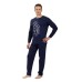 Nina club χειμερινή ανδρική πιτζάμα (770) ΜΠΛΕ