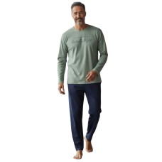 Ανδρική βαμβακερή πιτζάμα Interlock collection (CL2651-1) ΠΡΑΣΙΝΟ