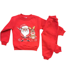 Σετ παιδική X-mas φόρμα Unisex 15050 Άγιος-Βασίλης ΚΟΚΚΙΝΗ