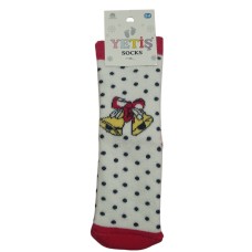 X-mas παιδικές, αντιολισθητικές κάλτσες Unisex (413213-03) ΛΕΥΚΟ