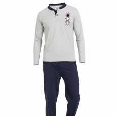 Rimoli ανδρική χειμερινή πιτζάμα, βαμβακερή (2045) ΓΚΡΙ