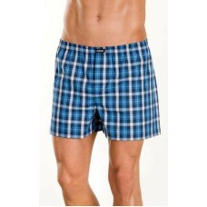 BOXER ΑΝΔΡΙΚΟ SHORT POPLINE ΚΑΡΟ(23075-030) ΜΠΕΖ-ΜΑΡΙΝ